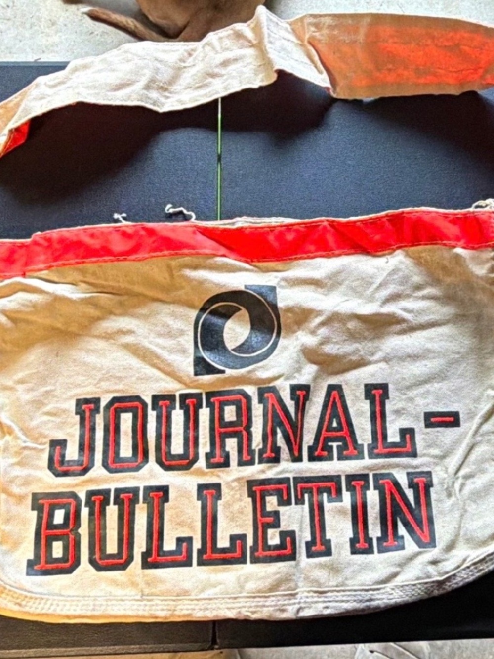 Vintage Providence Journal Bulletin Canvas Paper Boy Newspaper Bag
